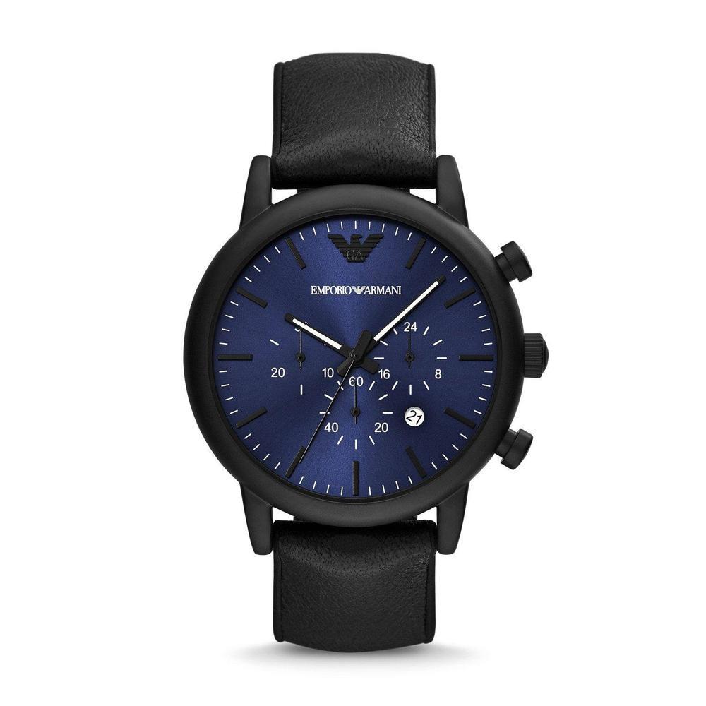 Emporio Armani AR11351 Chronograph Black Leather Men's Watch Emporio Armani AR11351 Chronograph Black Leather Men's Watch
